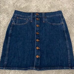 NWOT Madewell Denim Mini Skirt, Size 26